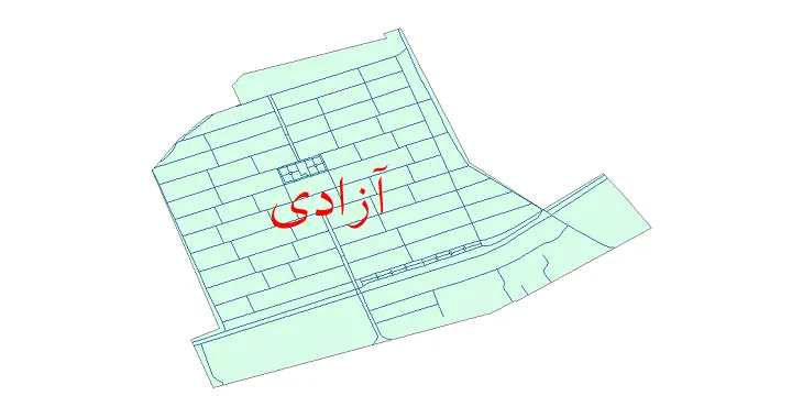 دانلود نقشه شیپ فایل شبکه معابر شهر آزادی