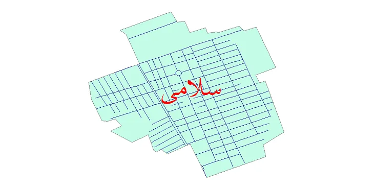 دانلود نقشه شیپ فایل شبکه معابر شهر سلامی