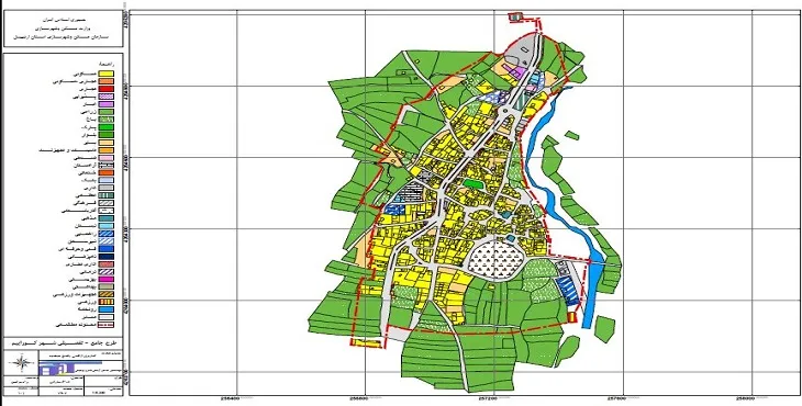 دانلود نقشه کاربری اراضی شهر کوراییم | وضع موجود+پیشنهادی