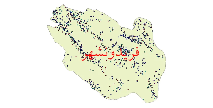 دانلود نقشه جمعیت نقاط شهری و روستایی شهرستان فریدونشهر از سال 1335 تا 1395