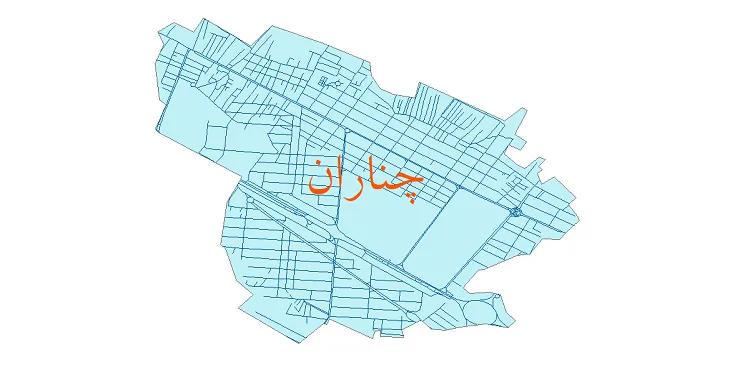 دانلود نقشه شیپ فایل شبکه معابر شهر چناران