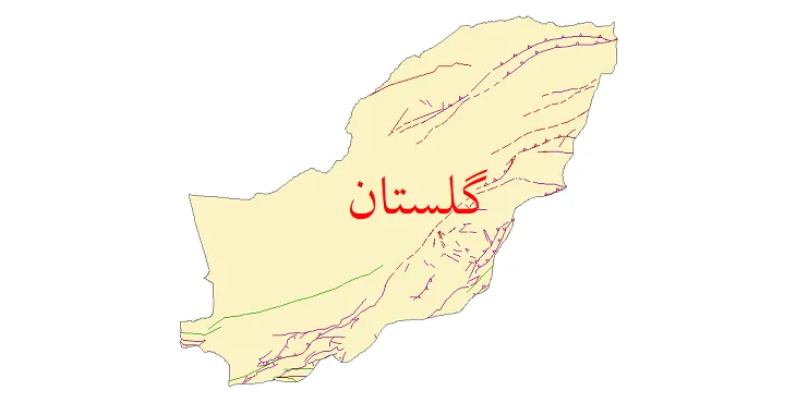 دانلود نقشه شیپ فایل (GIS) گسل های استان گلستان