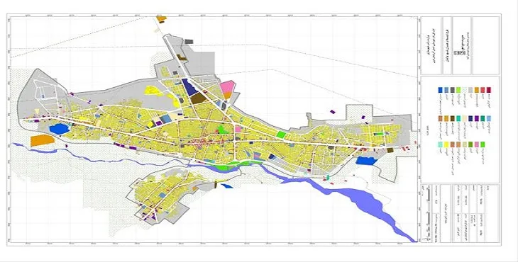 دانلود نقشه کاربری اراضی شهر بوکان | وضع موجود+پیشنهادی