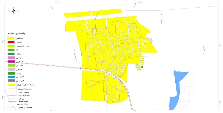 جدیدترین نقشه شهر سرخنکلاته | قابل چاپ + کیفیت بالا