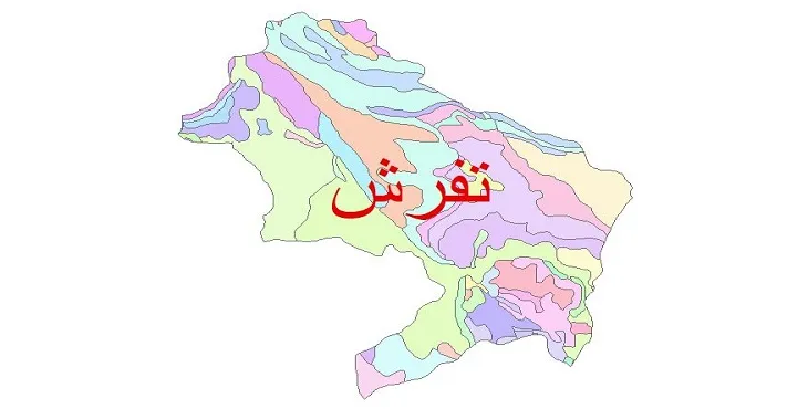 نقشه شیپ فایل (GIS) زمین‌ شناسی شهرستان تفرش