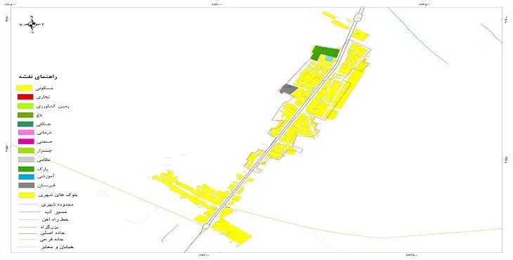 نقشه شیپ فایل (GIS) شهر عشق آباد نیشابور 1404 + عکس با کیفیت