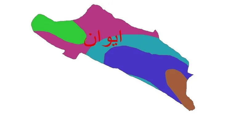 نقشه شیپ‌ فایل اقلیم‌شناسی شهرستان ایوان + 7 لایه اقلیمی