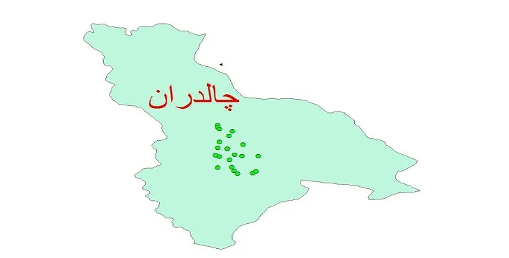 دانلود نقشه شیپ فایل کیفیت آب چاه های شهرستان چالدران