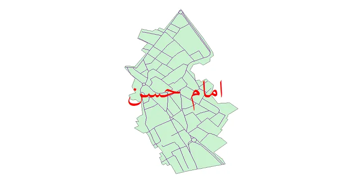 دانلود نقشه شیپ فایل شبکه معابر شهر امام حسن