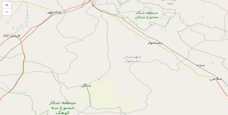 دانلود نقشه شهرستان رشتخوار + pdf با کیفیت بالا