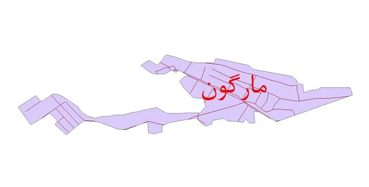 دانلود نقشه شیپ فایل شبکه معابر شهر مارگون