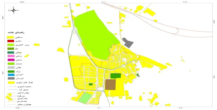 نقشه شیپ فایل (GIS) شهر مود 1404 + عکس با کیفیت