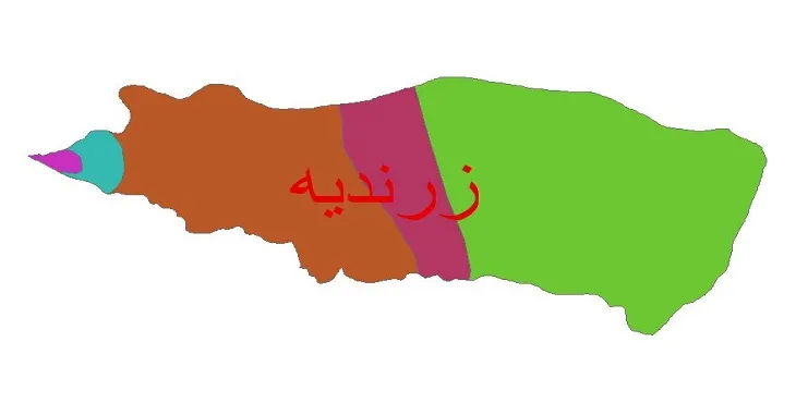 نقشه شیپ‌ فایل اقلیم‌شناسی شهرستان زرندیه + 7 لایه اقلیمی