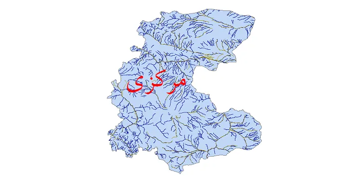 دانلود نقشه شیپ فایل (GIS) رودخانه های استان مرکزی