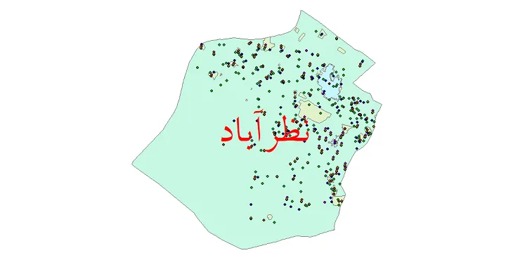 دانلود نقشه جمعیت نقاط شهری و روستایی شهرستان نظرآباد از سال 1335 تا 1395