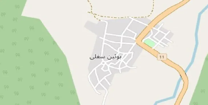 دانلود نقشه شهر بوئین سفلی + pdf با کیفیت بالا