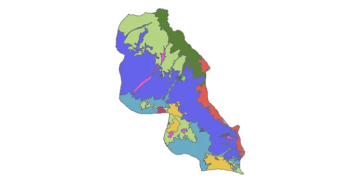 بروزترین نقشه شیپ فایل کاربری اراضی شهرستان نمین + PDF
