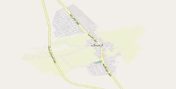 دانلود نقشه شهر ارسک + pdf با کیفیت بالا
