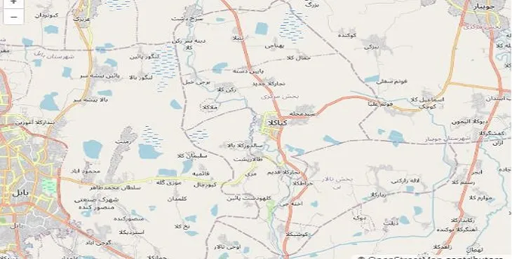 دانلود نقشه شهرستان سیمرغ + pdf با کیفیت بالا