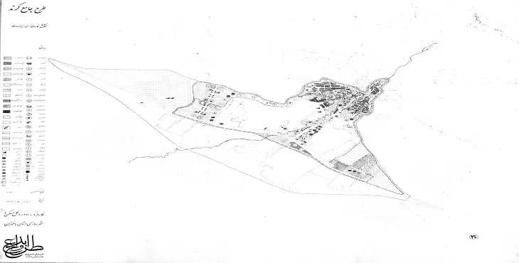 نقشه محدوده و حریم شهر کرندغرب | کیفیت بالا