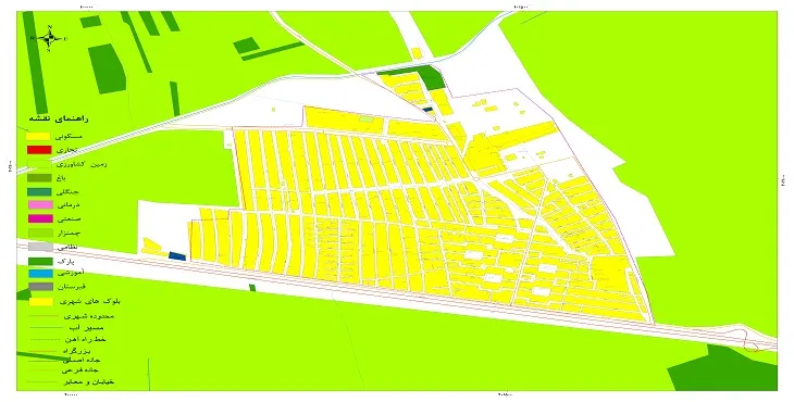 جدیدترین نقشه شهر محمودآباد نمونه | قابل چاپ + کیفیت بالا