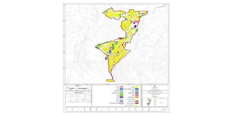 دانلود نقشه کاربری اراضی شهر چمستان | وضع موجود+پیشنهادی