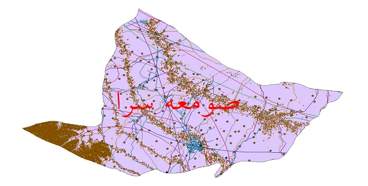 دانلود نقشه های شیپ فایل شهرستان صومعه سرا + کاملترین لایه GIS