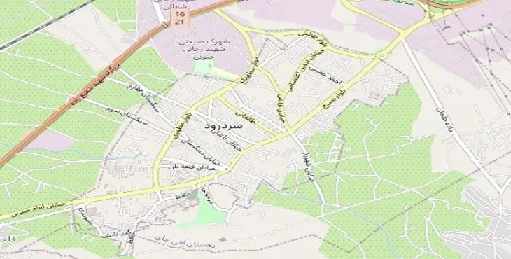 دانلود نقشه شهر سردرود + pdf با کیفیت بالا