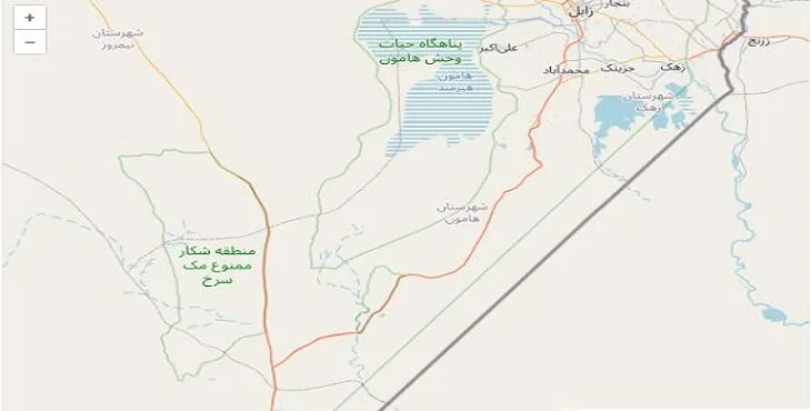 دانلود نقشه شهرستان هامون + pdf با کیفیت بالا