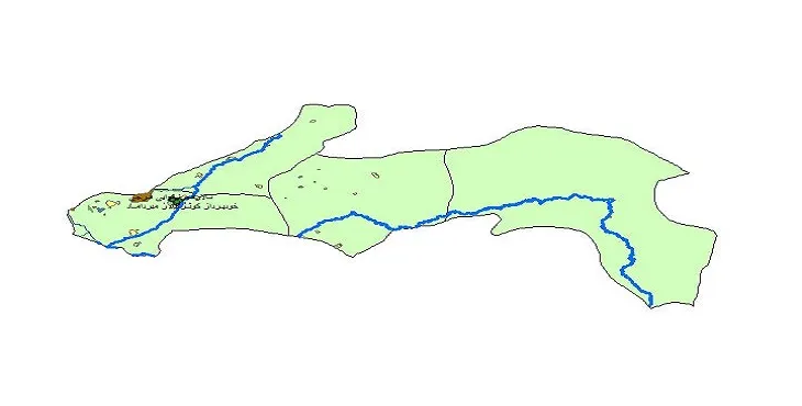 دانلود نقشه های شیپ فایل شهرستان باروق + کاملترین لایه GIS