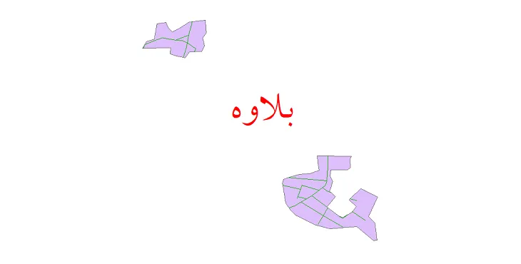 دانلود نقشه شیپ فایل شبکه معابر شهر بلاوه