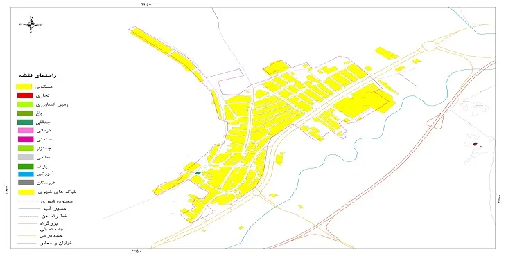 نقشه شیپ فایل (GIS) شهر توره 1405 + عکس با کیفیت
