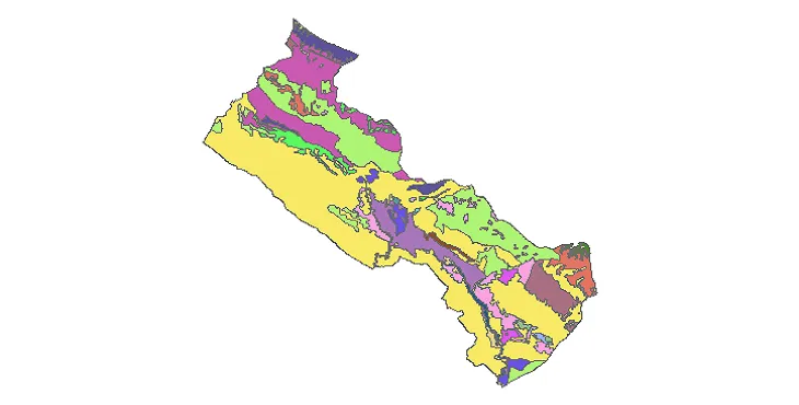 بروزترین نقشه شیپ فایل کاربری اراضی شهرستان دهلران + PDF
