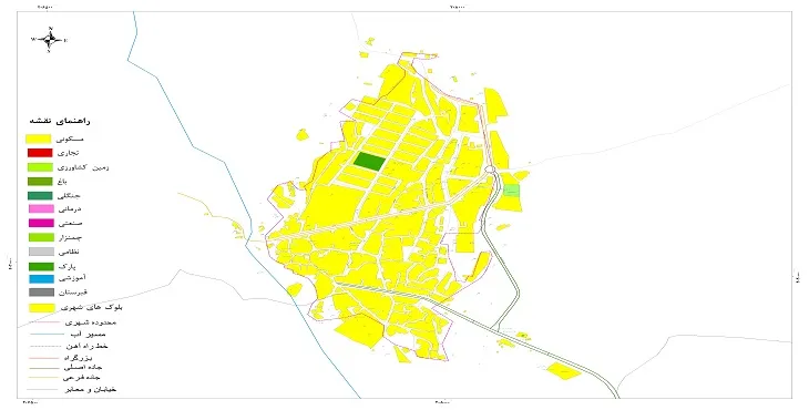 نقشه شیپ فایل (GIS) شهر یاسوکند 1404 + عکس با کیفیت