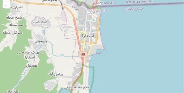 دانلود نقشه شهر آستارا + pdf با کیفیت بالا