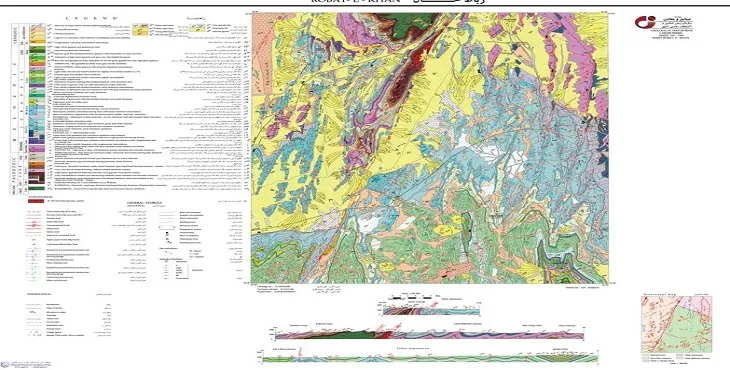 نقشه زمین‌ شناسی محدوده رباط خان + تصویر با کیفیت بالا