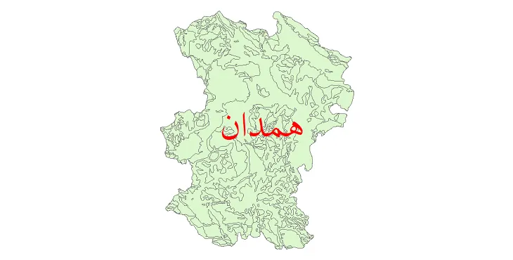 دانلود نقشه شیپ فایل (لایه GIS) زمین شناسی استان همدان