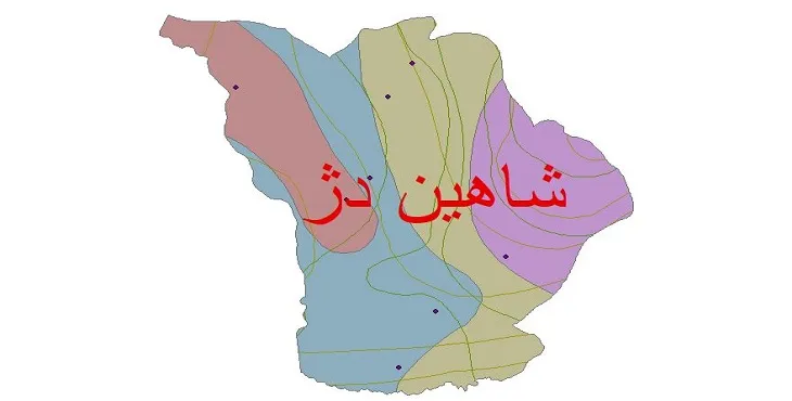 نقشه شیپ فایل اقلیمشناسی شهرستان شاهین دژ + 7 لایه اقلیمی