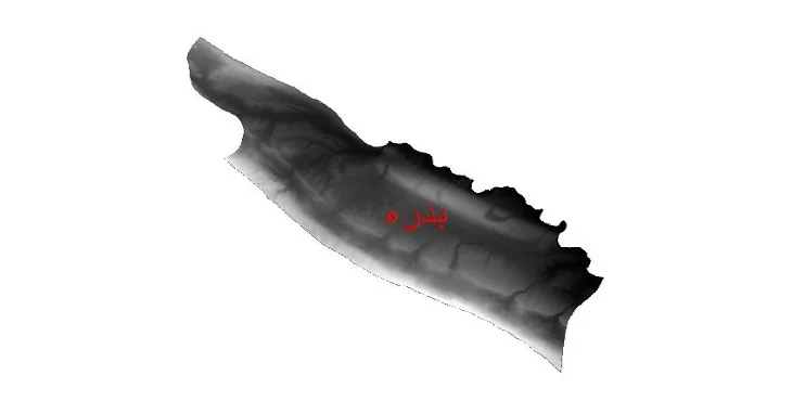 دانلود نقشه دم (DEM) شهرستان بدره | دقت 30 متر