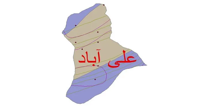 نقشه شیپ‌ فایل اقلیم‌شناسی شهرستان علی آباد + 7 لایه اقلیمی
