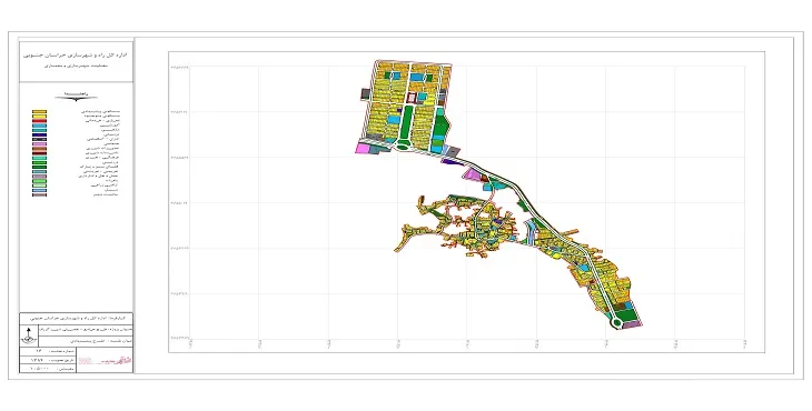 دانلود نقشه کاربری اراضی شهر گزیک | وضع موجود+پیشنهادی