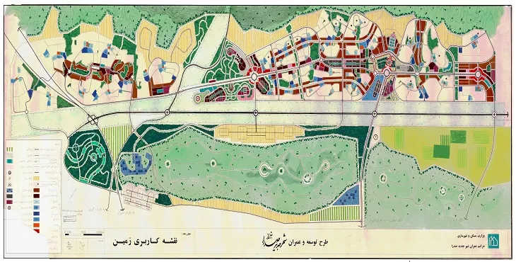 دانلود طرح جامع قدیم شهر جدید صدرا سال 72 + نقشه ها