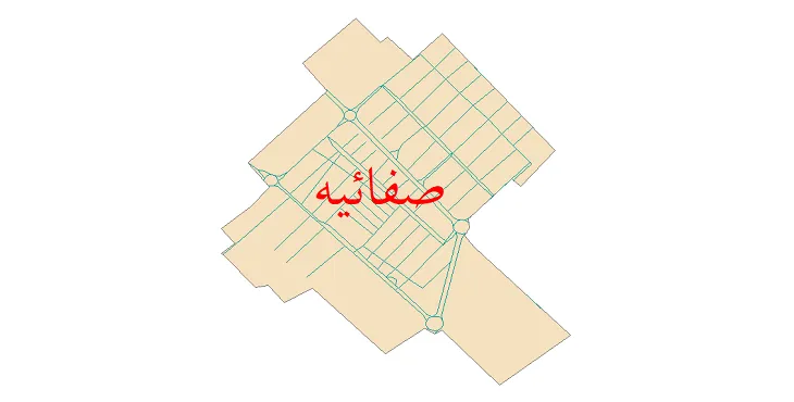 دانلود نقشه شیپ فایل شبکه معابر شهر صفائیه