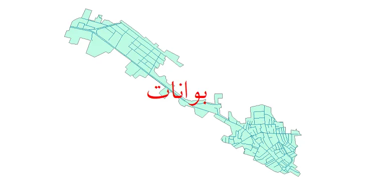 دانلود نقشه شیپ فایل شبکه معابر شهر بوانات