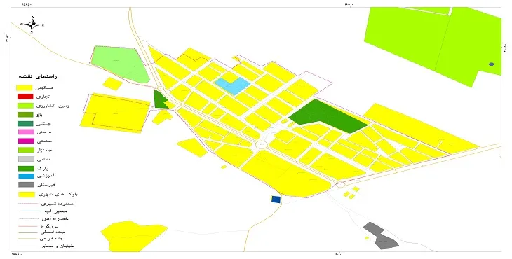 نقشه شیپ فایل (GIS) شهر موسیان 1404 + عکس با کیفیت