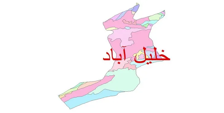 نقشه شیپ فایل (GIS) زمین‌ شناسی شهرستان خوشاب