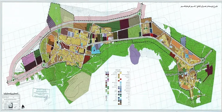 دانلود نقشه کاربری اراضی شهر فریدونشهر | وضع موجود+پیشنهادی