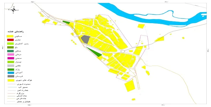 نقشه شیپ فایل (GIS) شهر سیه رود 1404 + عکس با کیفیت