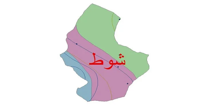 نقشه شیپ‌ فایل اقلیم‌شناسی شهرستان شوط + 7 لایه اقلیمی