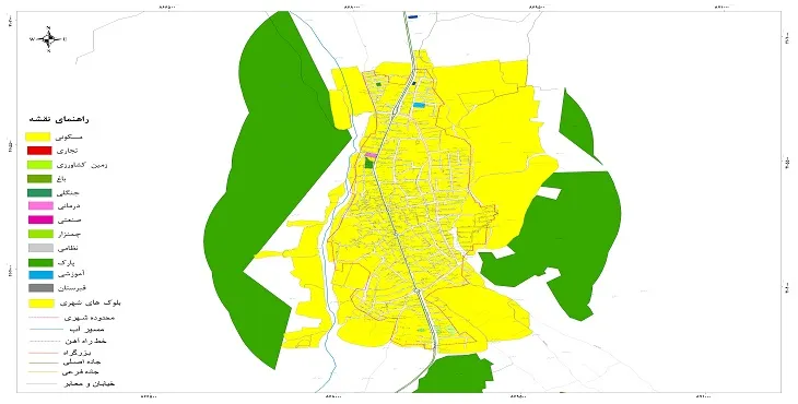 نقشه شیپ فایل (GIS) شهر رامیان 1404 + عکس با کیفیت